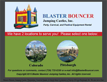 Tablet Screenshot of blasterbouncer.com